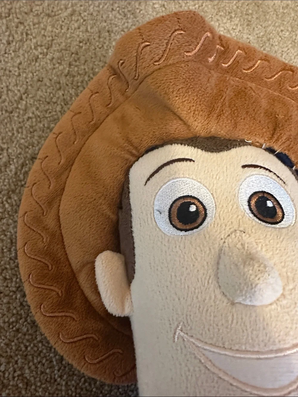 Disney Woody Plush Toy - Brown, Yellow, Blue